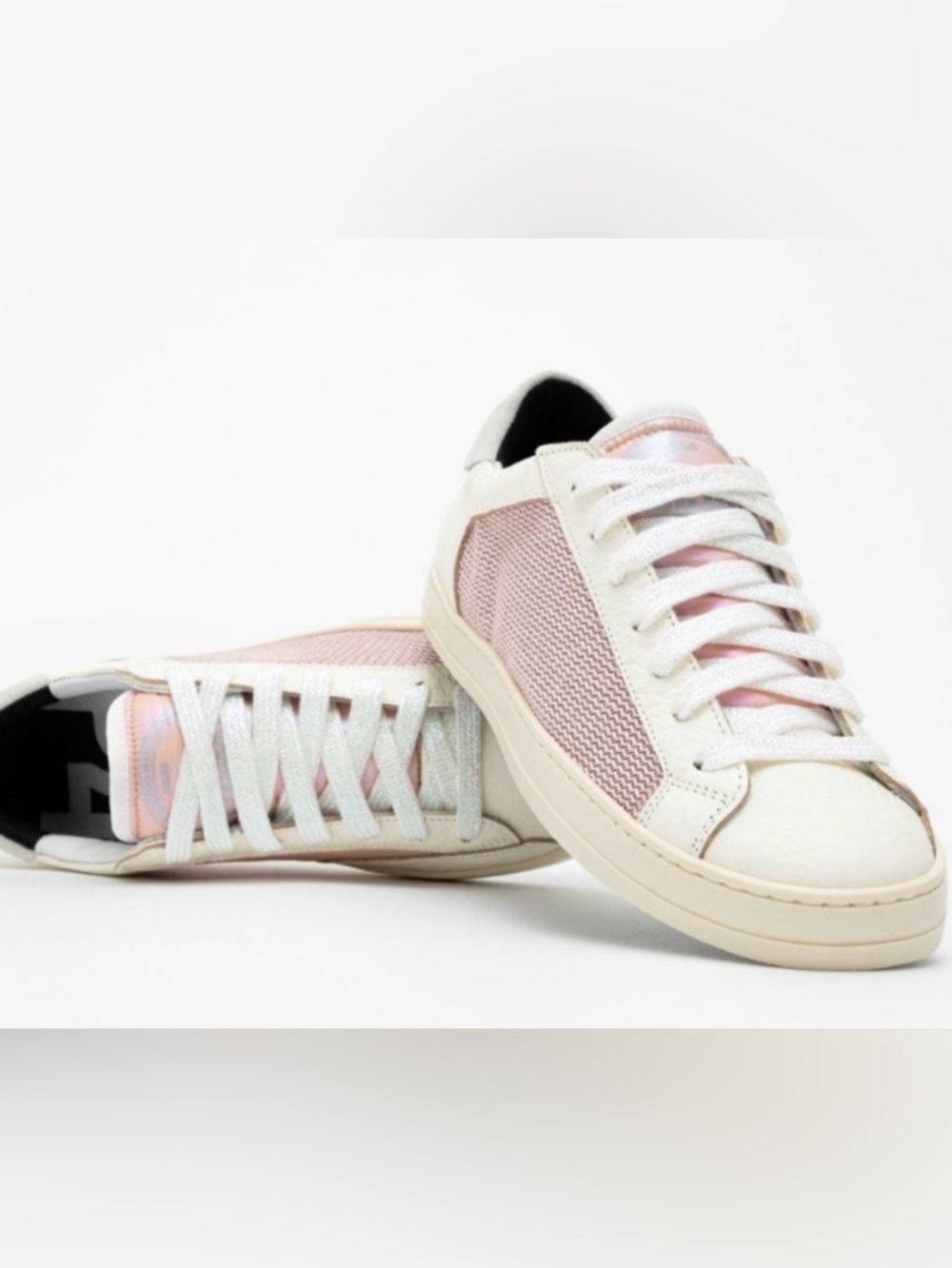 P448 John BS Kepler Low-Top Sneakers, Metallic Pink & White, sz. 38